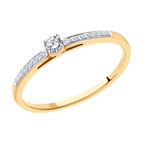 Кольцо золотое с бриллиантами Кольцо золотое с бриллиантами
