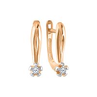 Серьги золотые с бриллиантами