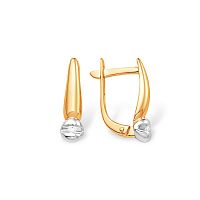 Серьги золотые с бриллиантами